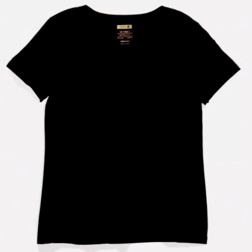 NEW Stance Womens BLACK V Neck VNeck T-Shirt Soft Pima Cotton SMALL S & MEDIUM M - Picture 2 of 4